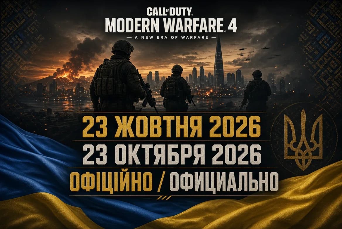 Офіційно: Call of Duty: Modern Warfare 4 виходить 23 жовтня 2026 року
